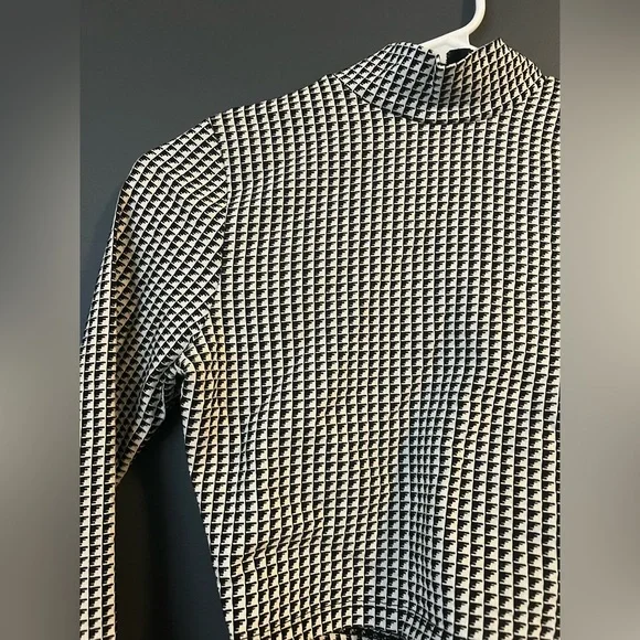 Akira matching Houndstooth set cropped turtleneck with pencil skirt Small - Picture 4 of 5